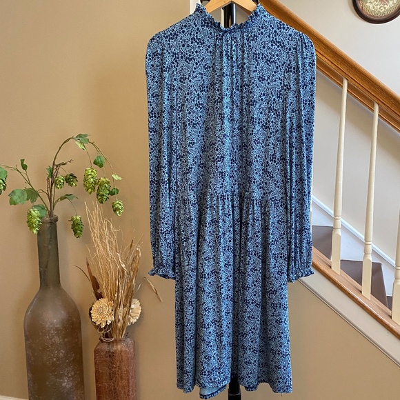 Boden Clara Jersey Dress Frost Blue Size 12 - Picture 5 of 15